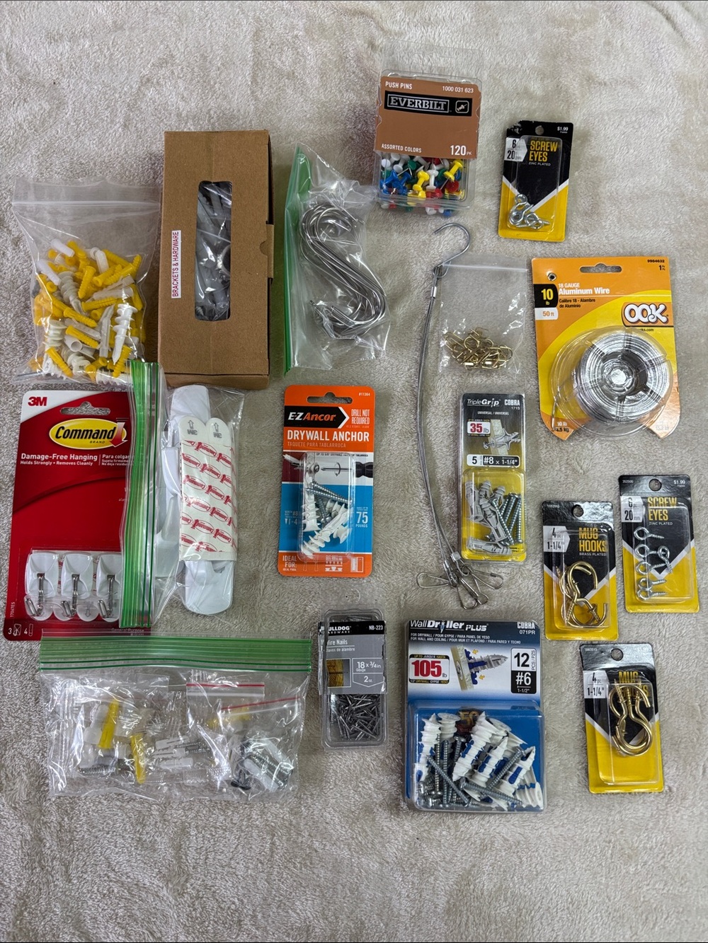 Assorted Wall Hanging Tools